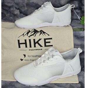 NWT HIKE Footwear HF Stride White Barefoot Sneakers Women Size 7 EU 37